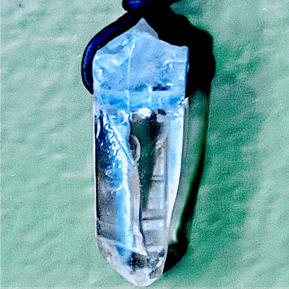 Raw Clear Quartz Crystal Necklace- Healing